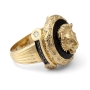 Anbinder 14K Gold Lion of Judah Diamond Men's Ring - 5