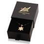 Jerusalem: 14K Gold Star of David Pendant Necklace - 8