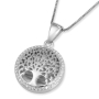14K Gold Tree of Life Pendant Necklace with Sparkling Diamonds - 7