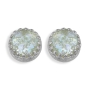 Moriah Jewelry Roman Glass and 925 Sterling Silver Stud Earrings - 1