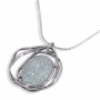Moriah Jewelry Oval 925 Sterling Silver and Roman Glass Necklace - 2