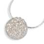 Moriah Jewelry Round Crown Opal Druzy Quartz Sterling Silver Necklace - 2