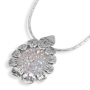 Moriah Jewelry Flower Petals Opal Druzy Quartz and Sterling Silver Necklace - 2
