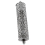 Pewter Mezuzah Case. Adaptation of Esther Scroll Case. Poland, 19th Century - 1