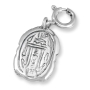 Israel Museum Silver Egyptian Blue Scarab Clip-on Charm - 2