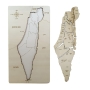 Interactive Land of Israel Map (Natural Wood) - 3