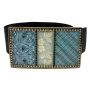 Iris Design Customizable Leather Belt - 3