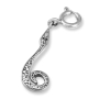 Israel Museum Silver Egyptian Snake Clip-on Charm - 1