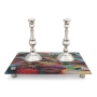 Jordana Klein "Seven Species" Glass Tray for Shabbat Candlesticks  - 3