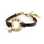 Danon Leather Bracelet with Kabbalistic Names - 1
