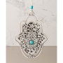 Danon Hamsa Wall Hanging with Blessings (2 Color Options) - 4
