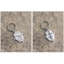 Danon Hamsa Key Ring with Doves, Hearts and Swarovski Crystal - 2