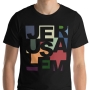 Jerusalem Word Art Unisex T-Shirt with Colors  - 1