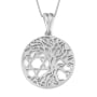 14K Gold Tree of Life  Star of David Pendant Necklace - 2