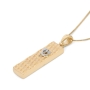 Luxurious 14K Gold Mezuzah Case Pendant Necklace - 2