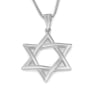 Luxurious 14K Gold Star of David Pendant Necklace - 1