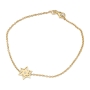 14K Gold Stunning Star of David Diamond Bracelet - 6