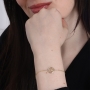 14K Gold Shema Yisrael Bracelet for Women - 2