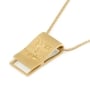 14K Gold Scroll with Priestly Blessing Pendant - 4