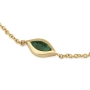 14K Gold Elegant Evil Eye Bracelet with Eilat Stone - Color Option - 2