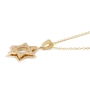 14K Gold Three-Dimensional Interlocking Star of David Pendant Necklace - Unisex - 5