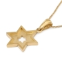 14K Gold Cut-Out Star of David Pendant - 4