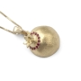 Three-Dimensional Ruby Stone-Accented 14K Yellow Gold Pomegranate Pendant Necklace - 7