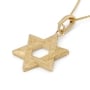 Luxurious 14K Gold Star of David Pendant Necklace With Ancient Mosaic Design - 3