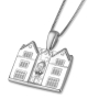 Sterling Silver Lubavich House Necklace - 1