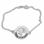 Double Thickness Silver Personalised Cupid Bracelet - 1