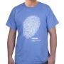 Israel T-Shirt - Jewish Identity Fingerprint. Variety of Colors - 6
