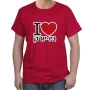 Hebrew T-Shirt - I Love New York. Variety of Colors - 7