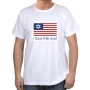 I Stand With Israel T-Shirt - American Flag. Variety of Colors - 2