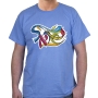 Israel T-Shirt - Splash of Color. Variety of Colors - 7