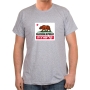 Hebrew State T-Shirt - California. Variety of Colors - 2