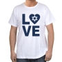 Love Star of David T-Shirt (Choice of Colors) - 3