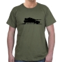 Israel Army T-Shirt. Merkava Mark IV Tank (Silhouette). Variety of Colors - 6