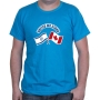 Canada & Israel: United We Stand (Crossed Flags) T-Shirt. Variety of Colors - 9