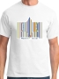 Israel T-Shirt - Made in Israel - Barcode. Variety of Colors - 2