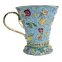 24K Gold Plated Jeweled Seven Species Washing Cup - Turquoise with Sapphire Crystal Band - 1