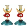 Yair Emanuel and Orna Lalo Abstract Colorful Candlesticks  - 2