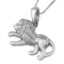 14K Gold Lion of Judah Pendant Necklace (Choice of Colors) - 7