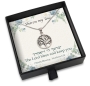 Sterling Silver Tree of Life Necklace With Inspirational Personalized Gift Box (Choice of Verses) - 4