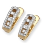 Luxurious Diamond-Encrusted 14K Gold Earrings - 1