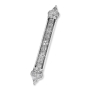Traditional Yemenite Art Luxurious Handcrafted Sterling Silver Mezuzah Case With Majestic Filigree Design - 1