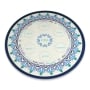 Lily Art Glass Seder Plate with Pomegranate Motif in Blue  - 2
