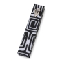 Lily Art Acrylic Mezuzah Case with Black and White Square Spiral Design - 2
