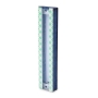 Lily Art Acrylic Mezuzah with Navy and White Damask Design - 3
