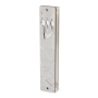 Lily Art Acrylic Mezuzah Case with Gray Marble Design on Wood - Choice of Color  - 1