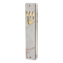 Lily Art Acrylic Mezuzah Case with Gray Marble Design on Wood - Choice of Color  - 4